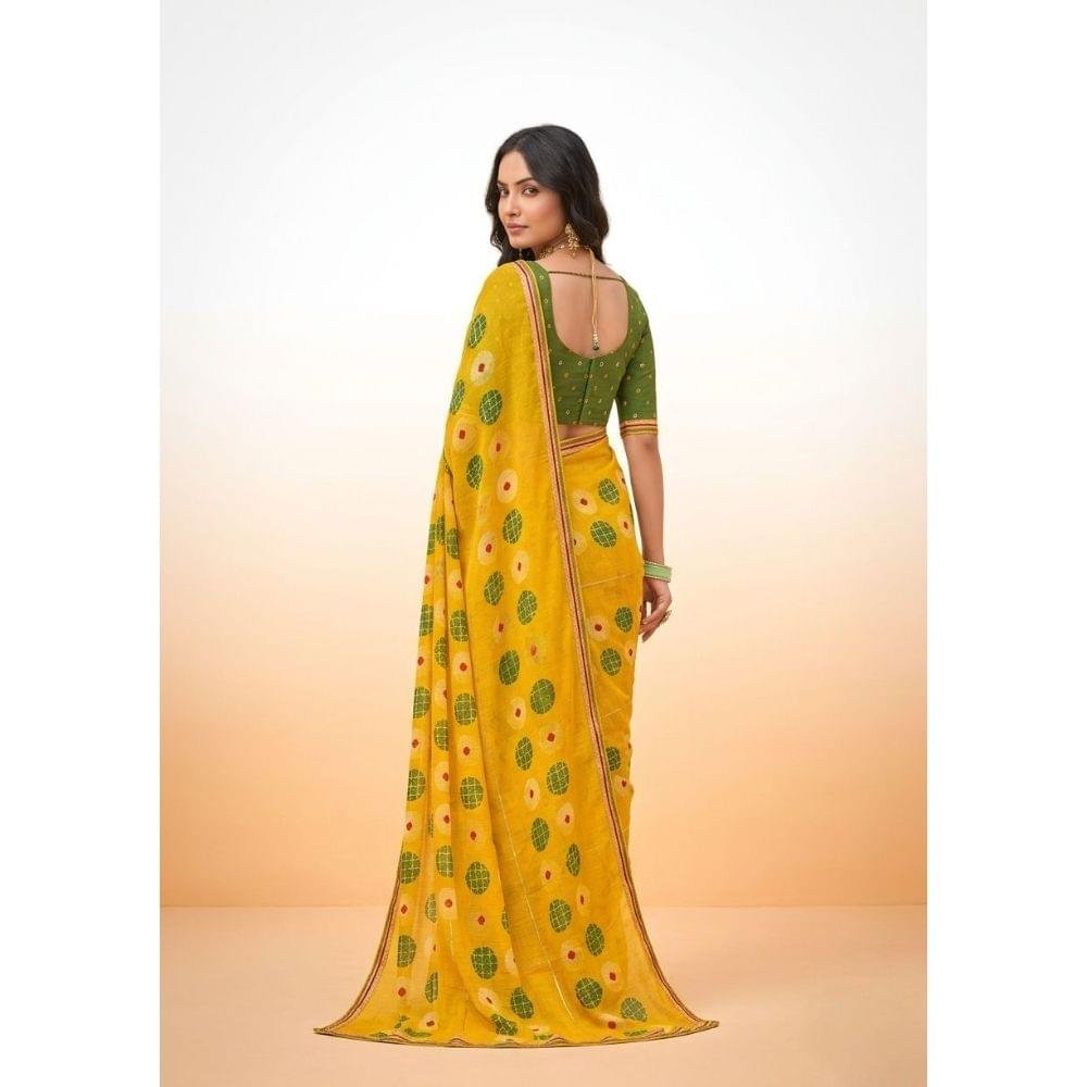 Yellow Saree - Image 2