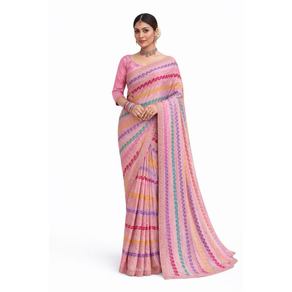 Pink Saree - Image 2