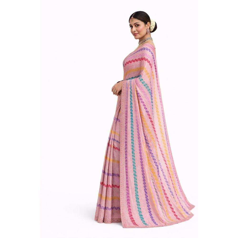 Pink Saree - Image 3