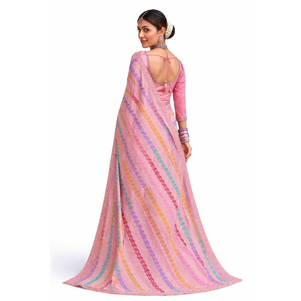 Pink Saree - Image 4