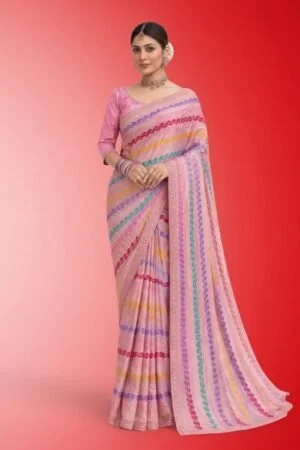 Pink Saree